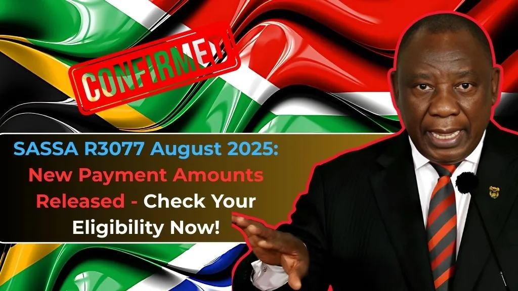 SASSA R3077 August 2025 New Payment Amounts Released - Check Your Eligibility Now!